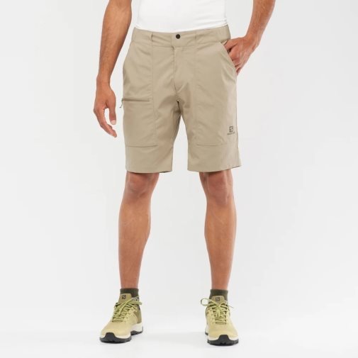 Khaki Salomon Outrack Men's Shorts | IE AD0659